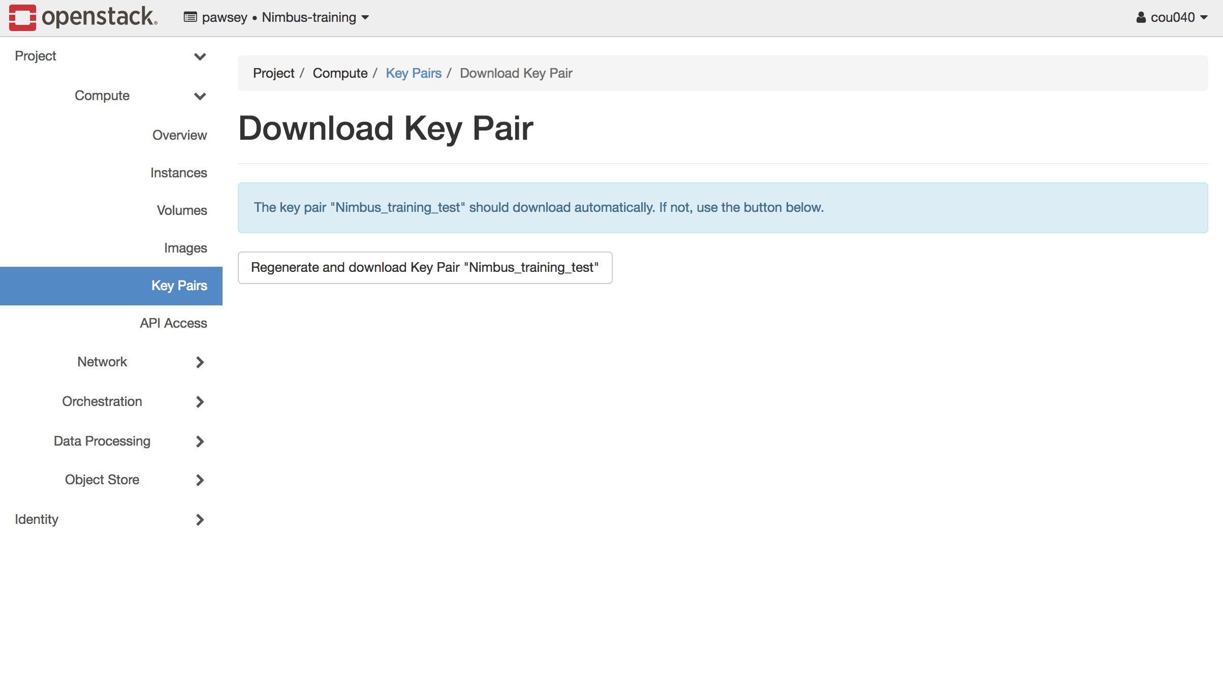 Download Keypairs
